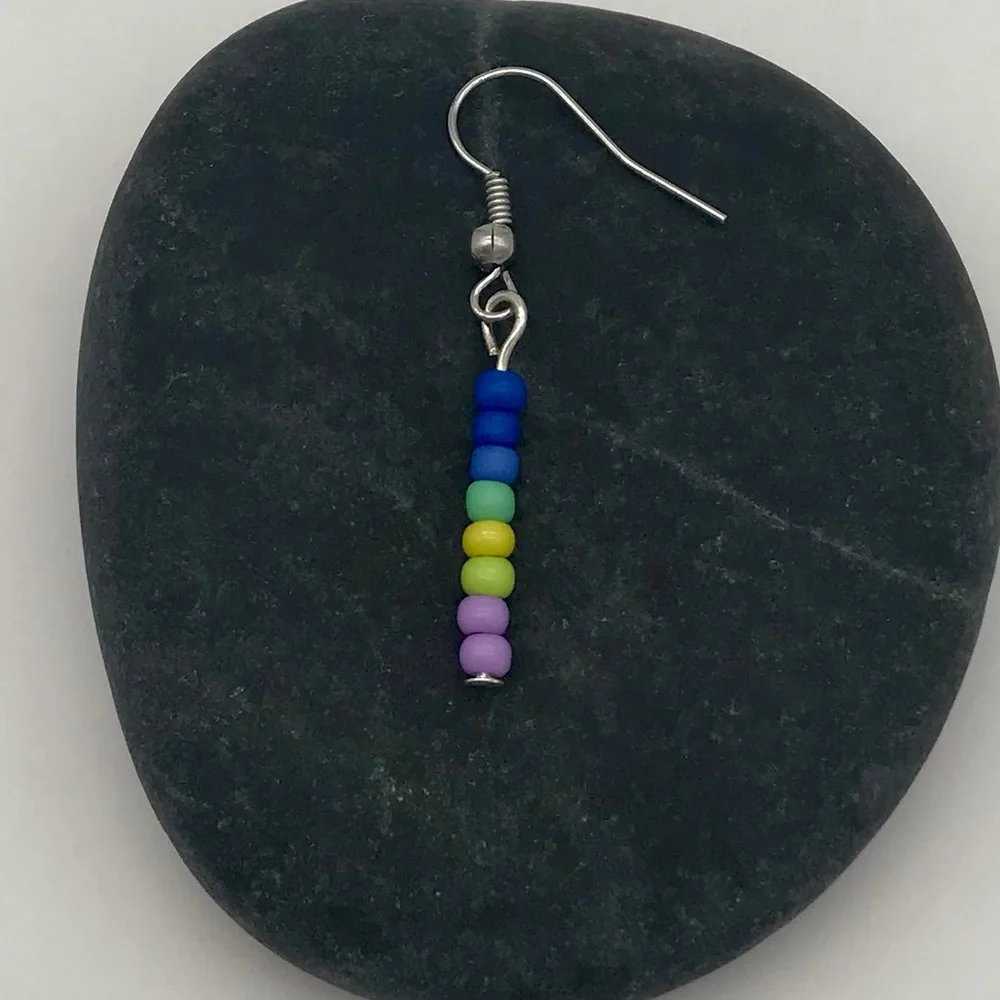 Boho Lightweight Dangle Earrings Multicolored - Picture 3 of 3